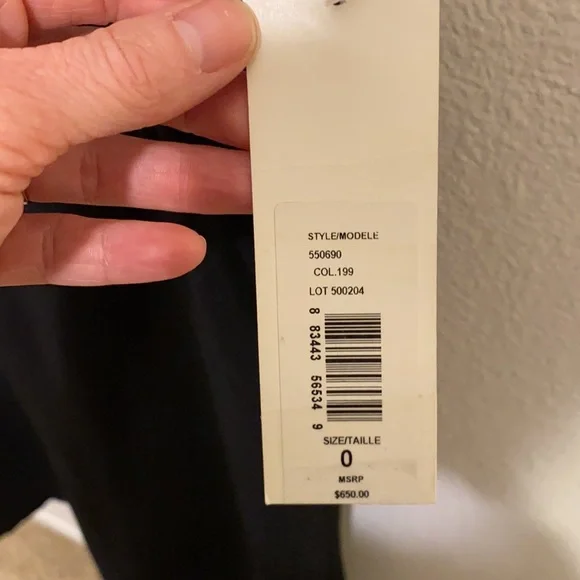 NWT Badgley Mischka wool shift dress size 0 - Picture 4 of 9